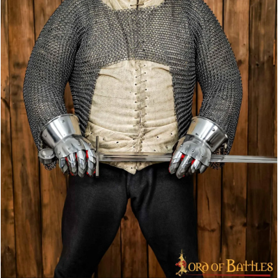 Medieval fantasy hourglass gloves  - 3