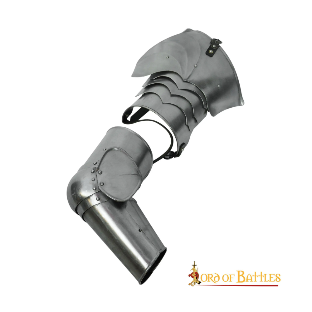 Set di armature tardo medievali con imbracature calibro 16 e imbracature da braccio  - 1