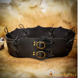 Handmade Viking warrior belt in genuine leather  - 1