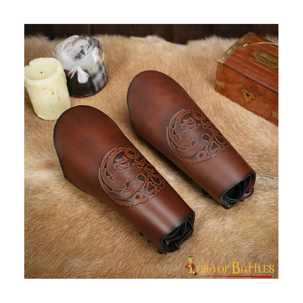 Pinzas de piel genuina Nordic Dragon  - 1