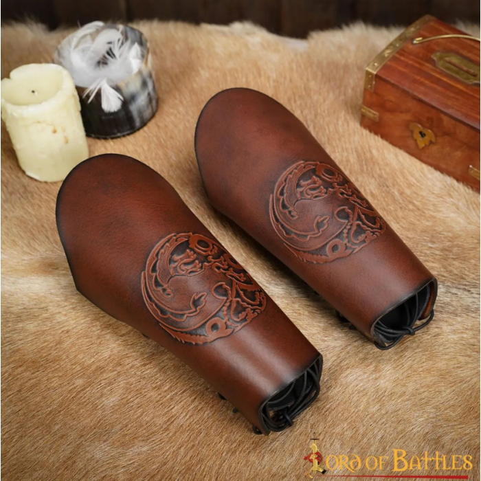 Pinzas de piel genuina Nordic Dragon  - 1