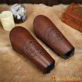 Braçadeiras de couro genuíno Nordic Dragon  - 1