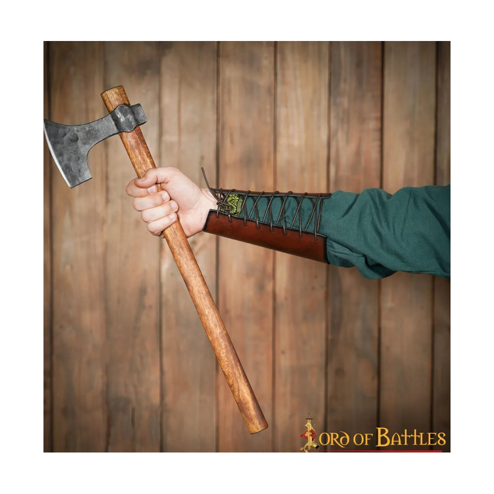 Genuine leather straps with embossed Celtic spiral design  - 2