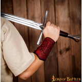 Brazaletes de cuero genuino con motivo de árbol en relieve  - 3