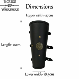 Brazaletes de cuero de guerrero de fantasía  - 2