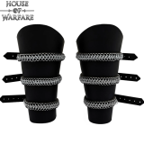 Pinces en cuir Ranger avec rangées de cottes de mailles  - 1