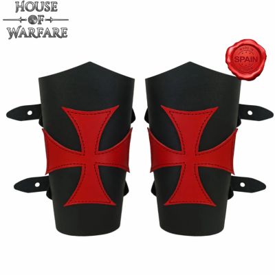 Bracelets en cuir "Le guerrier croisé".  - 1