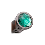 23 cm dagger with nickel finish handle with green stone  - 2