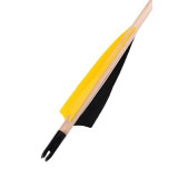 Flecha , 11/32, penas naturais pretas/vermelhas  - 3