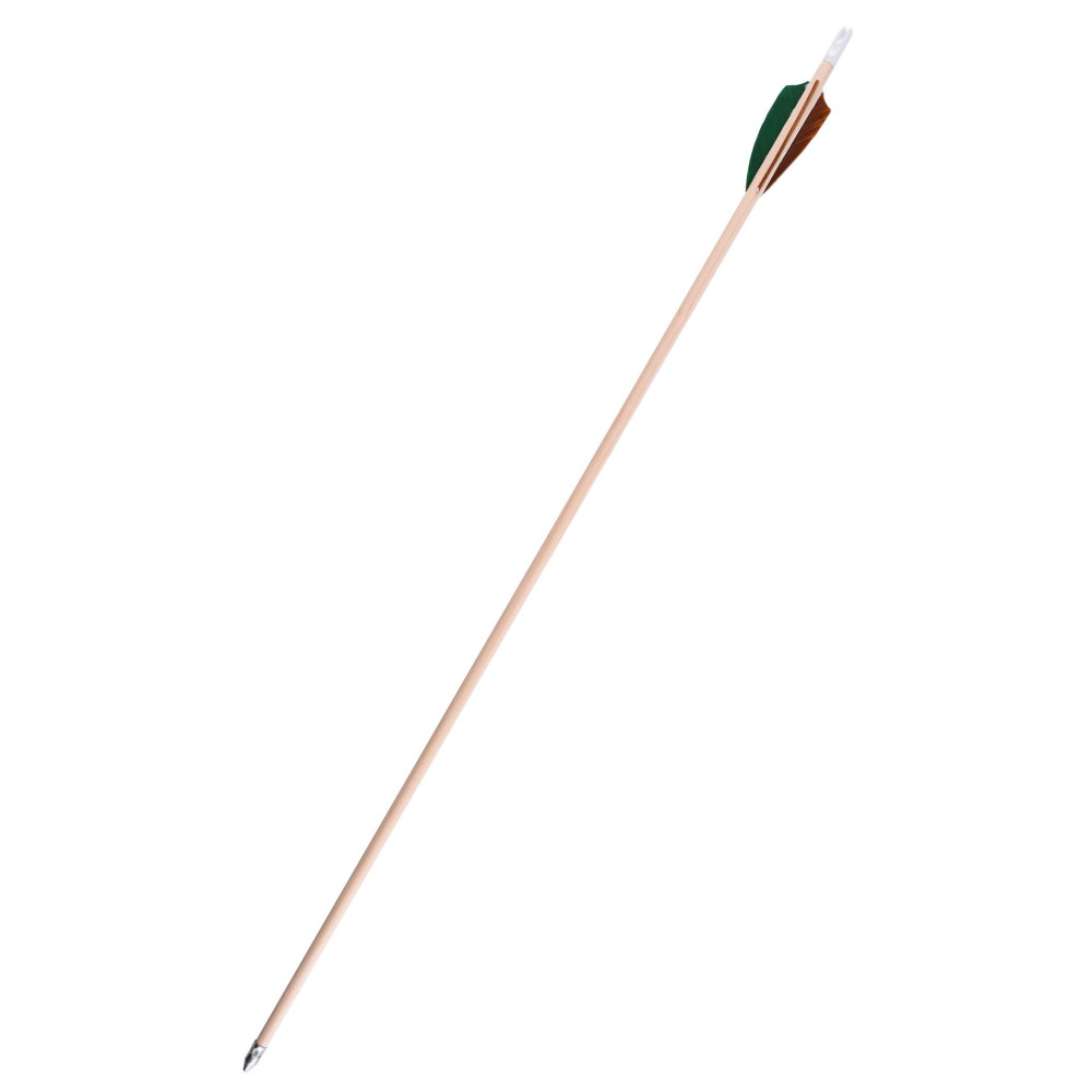 Flèche en bois, vert, marron  - 1