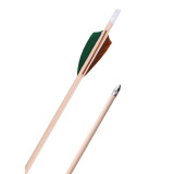 Flèche en bois, vert, marron  - 2