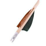 Flèche en bois, vert, marron  - 3