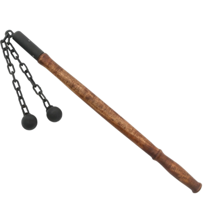 Late medieval double battle flail and chain for reenactments  - 2