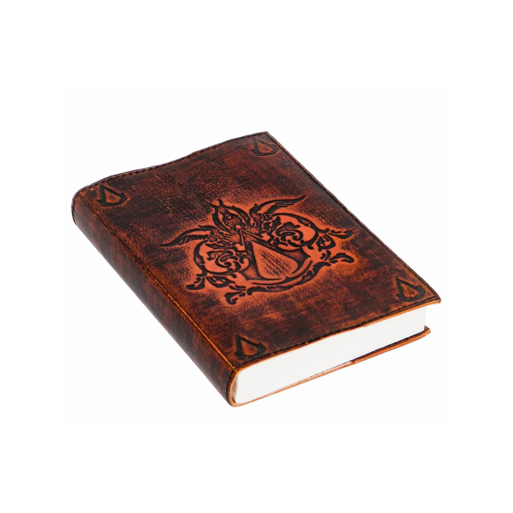 Diario hecho a mano para Creed of Assassin Notas del diario de cuero genuino  - 1