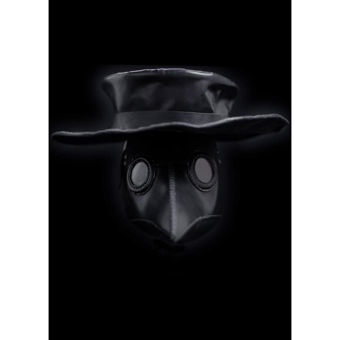 Conjunto Plague Doctor - Máscara e chapéu de couro  - 1