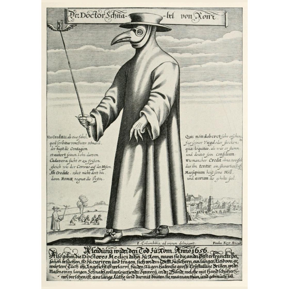 Conjunto Plague Doctor - Máscara e chapéu de couro  - 4