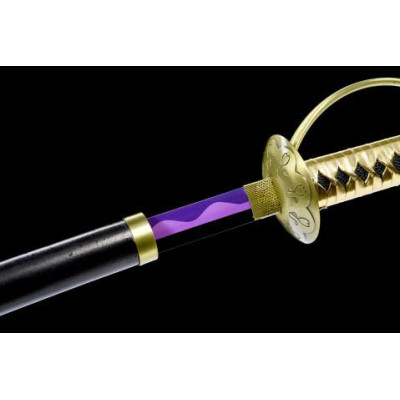 ONE PIECE – GOL D ROGER – ESPADA ACE CON VAINA (MANGO DORADO)  - 3