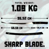 ESPADA O REN ISHII, FORJADA À MÃO E DOBRADA, CONJUNTO  - 1