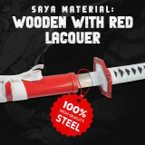 DEMON SLAYER: ESPADA DE KIMETSU NO YAIBA TOMIOKA GIYUU - FORJADA Y DOBLADA A MANO, ENGASTADA  - 2