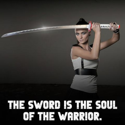 DEMON SLAYER: ESPADA DE KIMETSU NO YAIBA TOMIOKA GIYUU - FORJADA Y DOBLADA A MANO, ENGASTADA  - 3