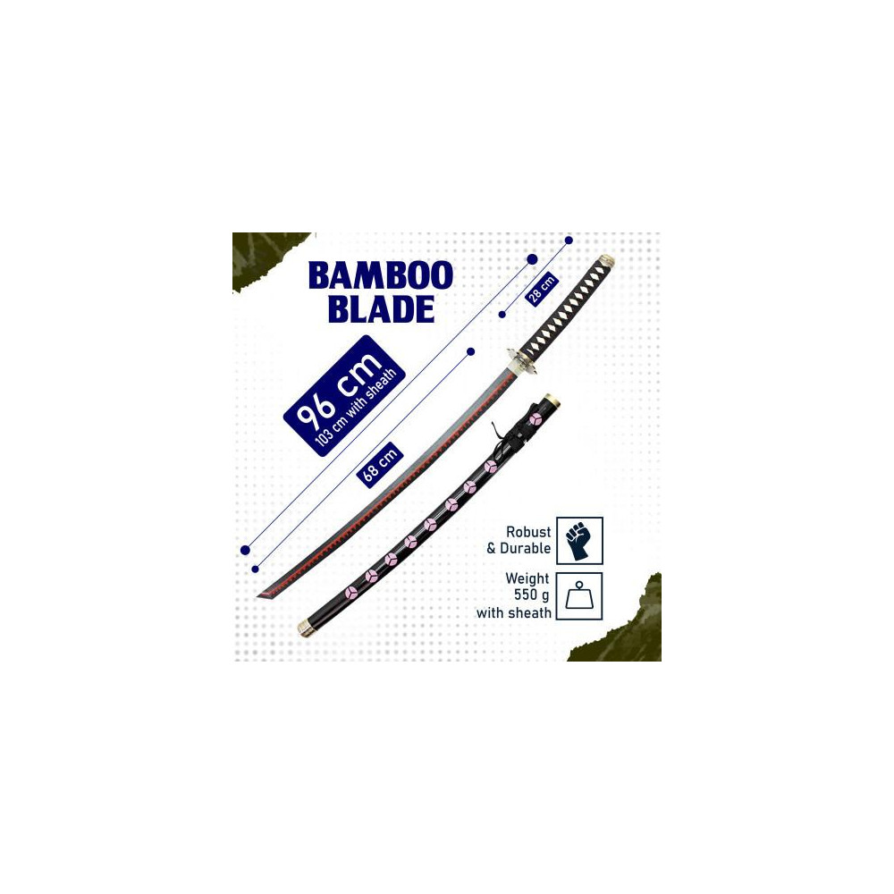 UNE PIÈCE - LE KATANA SHUUSUI DE ZORO EN BOIS AVEC FOURREAU - 2