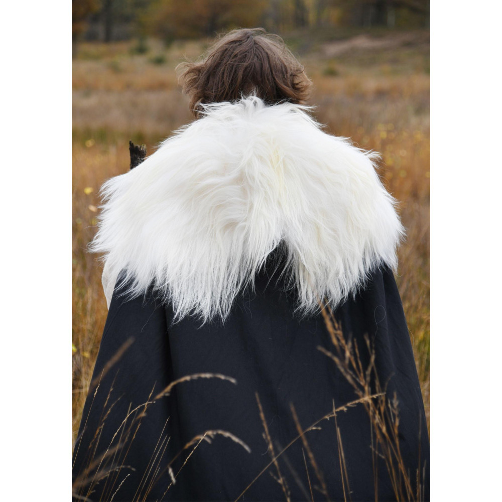 Shoulder leather made of Nordic sheepskin, white - 6