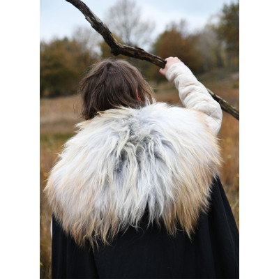 Cuir d’épaule en peau de mouton nordique, teinté blanc - 6