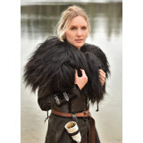 Cuir d’épaule en peau de mouton nordique, noir - 2