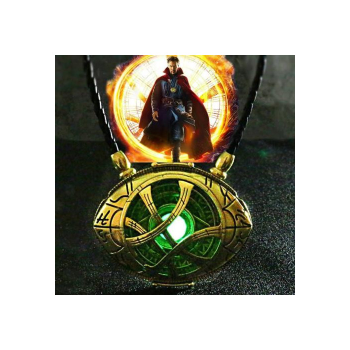 DR. STRANGE - COLAR OLHO DE AGAMOTTO FEITO DE METAL COM ILUMINAÇÃO LED  - 1
