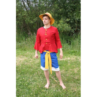 COSTUME COSPLAY DI MONKEY D. RUFY DELLA SERIE ONE PIECE - 1
