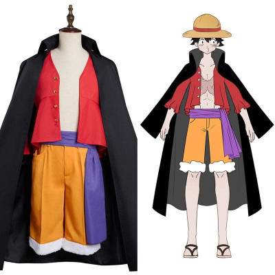 COSTUME COSPLAY DI MONKEY D. RUFY DELLA SERIE ONE PIECE - 4