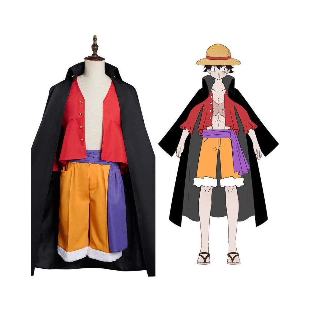 COSTUME COSPLAY DI MONKEY D. RUFY DELLA SERIE ONE PIECE - 4
