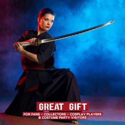 GHOST OF TSUSHIMA - KATANA JIN SAKAI, FORJADA A MANO Y DOBLADA CON SOPORTE - 2