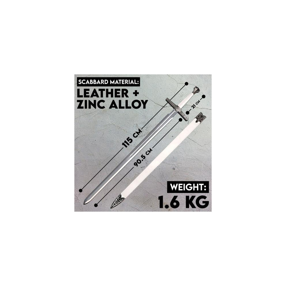 WITCHER - ÉPÉE D’ARGENT AVEC FOURREAU, VERSION NETFLIX - 4