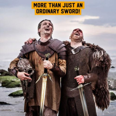 CONJUNTO DE ESPADA THE WITCHER - ESPADA DE PRATA + AÇO (PACOTE DE 41611 E 40659)  - 3