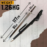 CONJUNTO DE ESPADA THE WITCHER - ESPADA DE PRATA + AÇO (PACOTE DE 41611 E 40659)  - 4