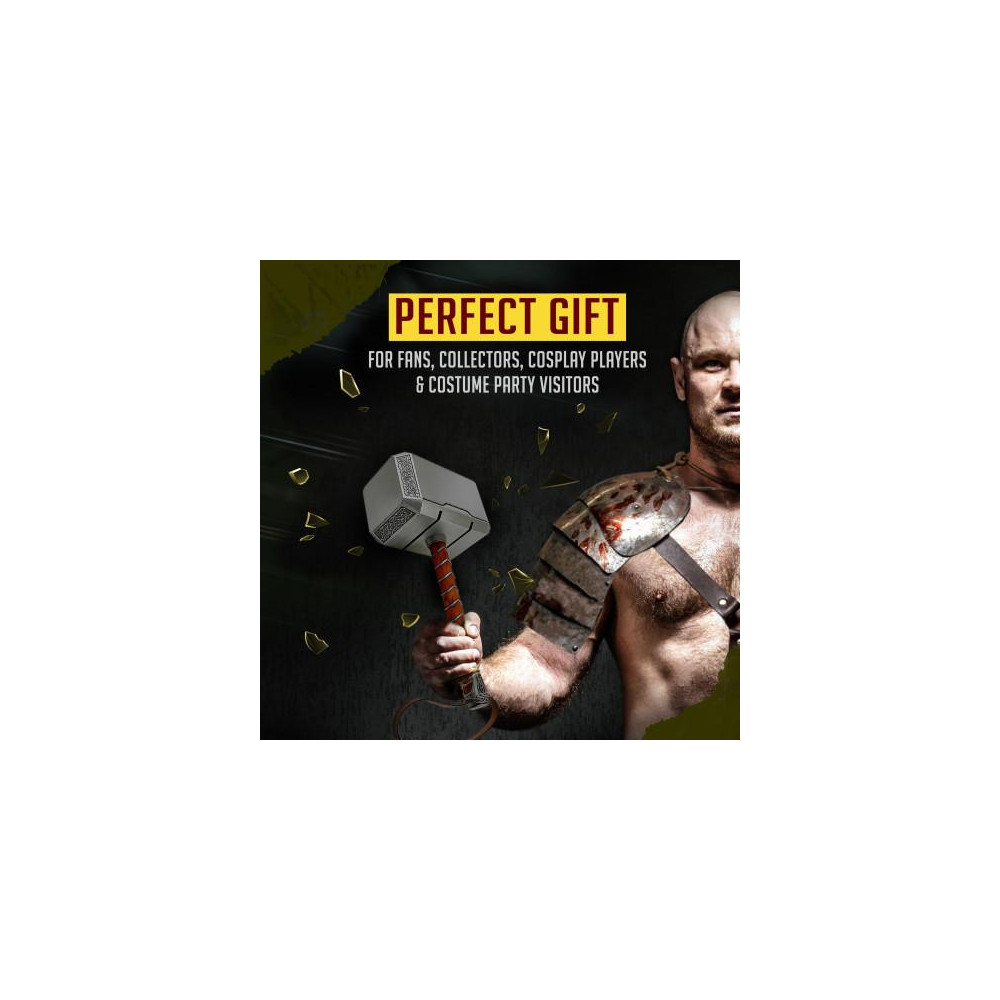 MARTILLO THOR DE ACERO CON SOPORTE - 3