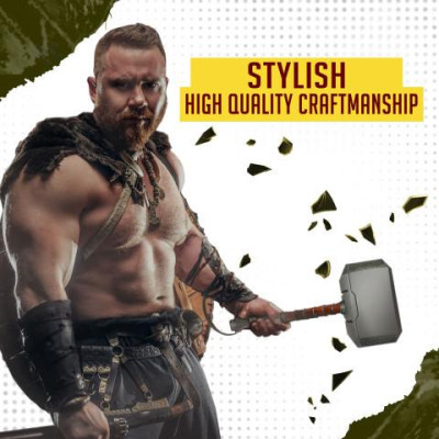 MARTILLO THOR DE ACERO CON SOPORTE - 4