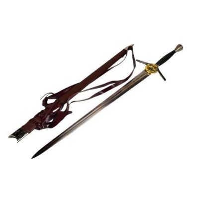 WITCHER - ÉPÉE EN ACIER AVEC FOURREAU ET CEINTURE - FORGÉE À LA MAIN, VERSION NETFLIX - LTD EDITION 500 - 4