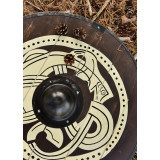 Bouclier viking avec motif de bête excitant, peint à la main, 61 cm - 4