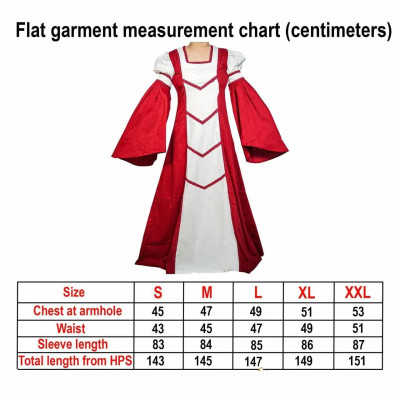 Robe médiévale jeune fille en coton « Isabella »  - 4