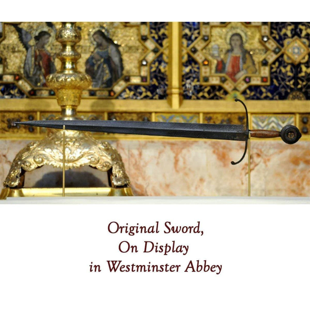 Henry V Sword with Leather Scabbard - 7