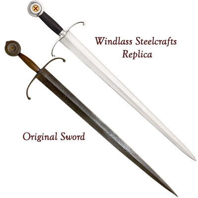 Henry V Sword with Leather Scabbard - 10
