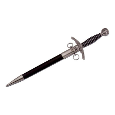 German dagger, the hilt and guard are nickel in color - 1