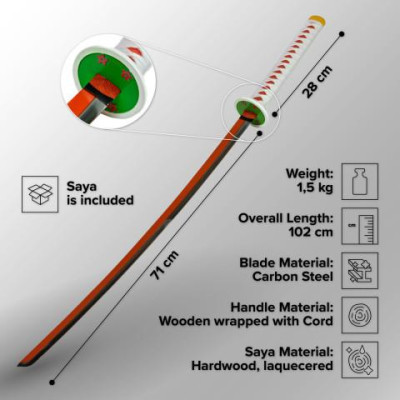 ESPADA DE TSUYURI KANAWO , DEMON SLAYER, KIMETSU NO YAIBA  - 2