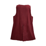 Tabardo medieval de lona de algodón con cruz - 2