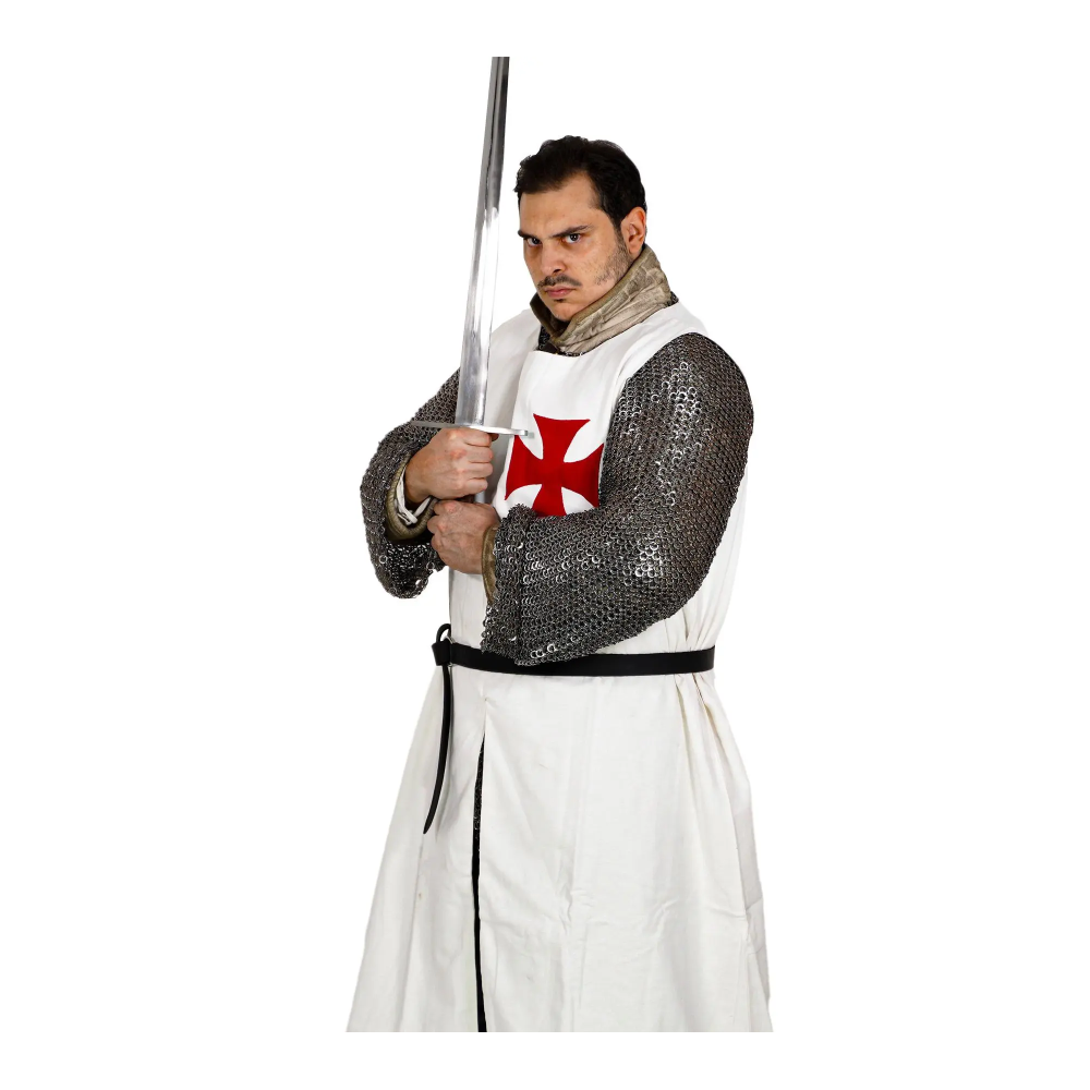 Tabarro medievale in cotone dei Cavalieri Templari - 2
