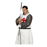 Tabarro medievale in cotone dei Cavalieri Templari - 2