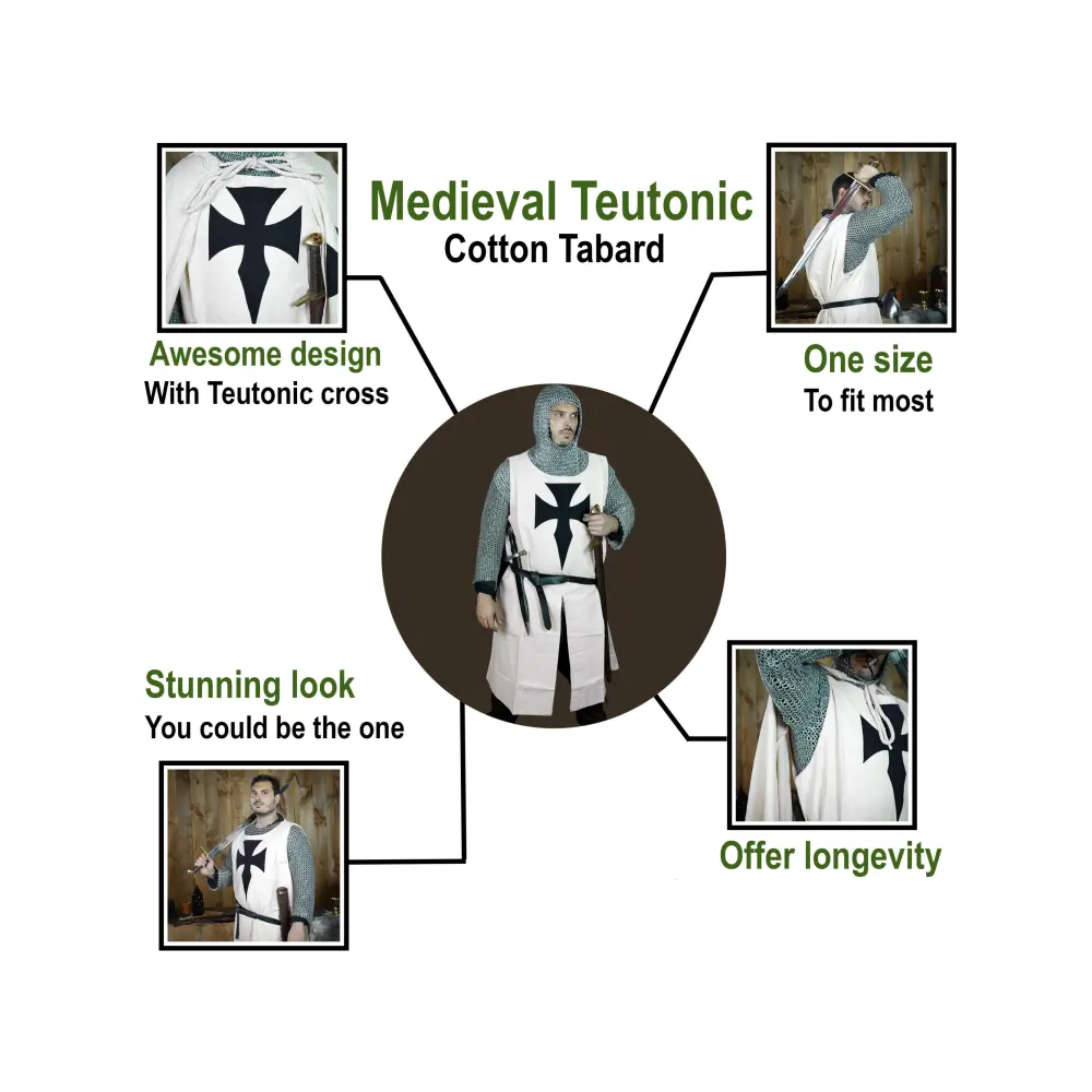 Chevalier teutonique médiéval Tabard - 2