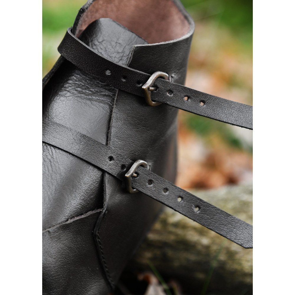 Bota de tornozelo com fivelas, marrom escuro  - 4